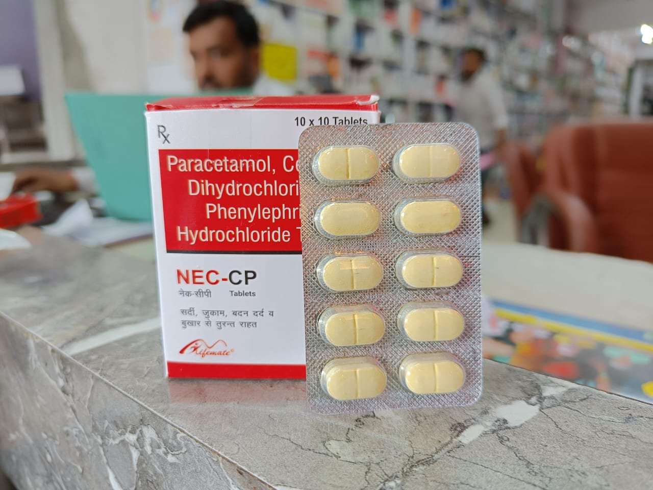 Paracetamol, Co Dihydrochloride Phenylephrine Hydrochloride NEC-CP